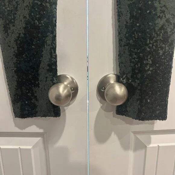 Gianni Bini Green Sequin Leggings Women’s Size M - Picture 6 of 9